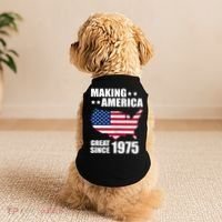 Making America Great Since 1975 Birthday Doggie Tank thumb 2