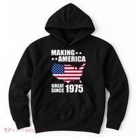 Making America Great Since 1975 Birthday Hoodie thumb 0
