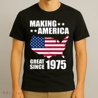 Making America Great Since 1975 Birthday T-Shirt thumb 3