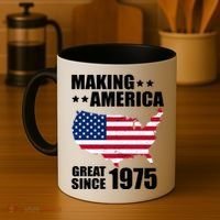 Making America Great Since 1975 Birthday Coffee Mug thumb 4