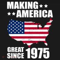 Making America Great Since 1975 Birthday Mousepad thumb 1