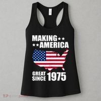 Making America Great Since 1975 Birthday Women's Tank Top thumb 3