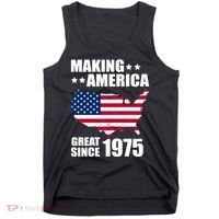 Making America Great Since 1975 Birthday Tank Top thumb 0