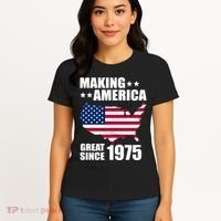Making America Great Since 1975 Birthday Women's T-Shirt thumb 4