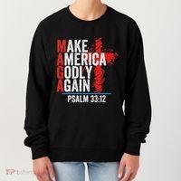Make America Godly Again Psalm 33 12 Women's Sweatshirt thumb 0