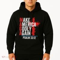 Make America Godly Again Psalm 33 12 Hoodie thumb 2