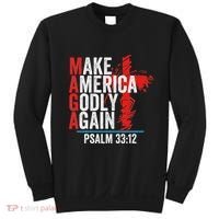Make America Godly Again Psalm 33 12 Sweatshirt thumb 0