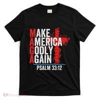 Make America Godly Again Psalm 33 12 T-Shirt thumb 0