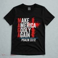 Make America Godly Again Psalm 33 12 T-Shirt thumb 5