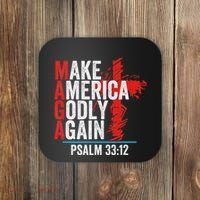 Make America Godly Again Psalm 33 12 Coaster thumb 0