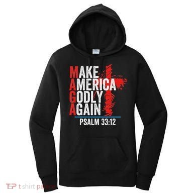 Make America Godly Again Psalm 33 12 Women's Hoodie