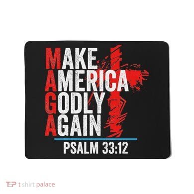 Make America Godly Again Psalm 33 12 Mousepad