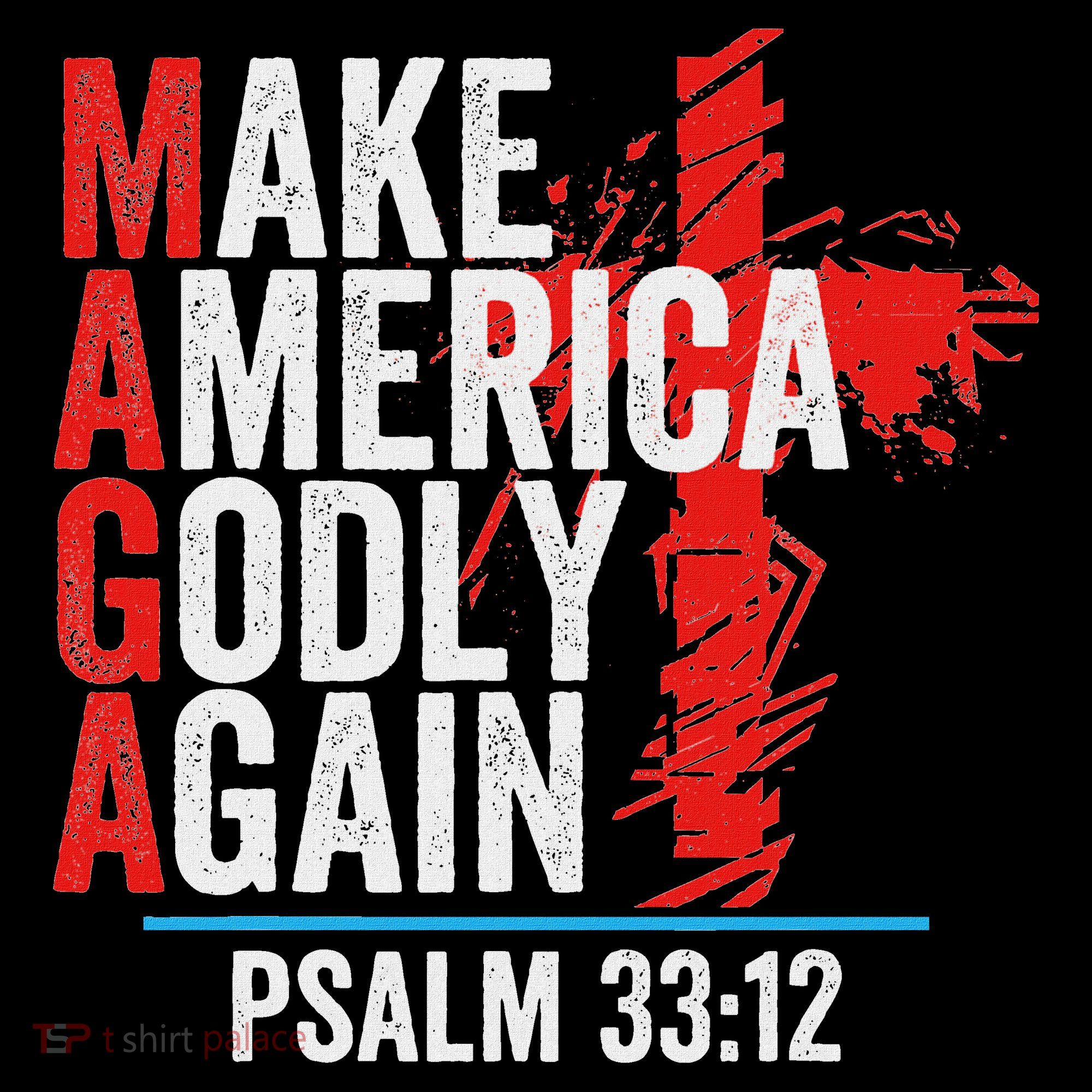 Make America Godly Again Psalm 33 12 Mousepad