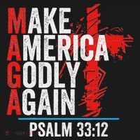 Make America Godly Again Psalm 33 12 Ornament thumb 1