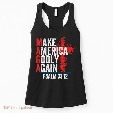 Make America Godly Again Psalm 33 12 Women's Tank Top