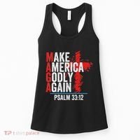 Make America Godly Again Psalm 33 12 Women's Tank Top thumb 0