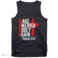 Make America Godly Again Psalm 33 12 Tank Top thumb 0