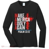Make America Godly Again Psalm 33 12 Women's Long Sleeve Shirt thumb 0