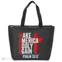 Make America Godly Again Psalm 33 12 Tote Bag thumb 0