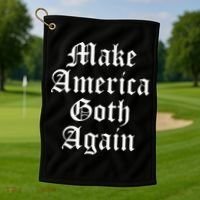 Make America Goth Again Apparel Golf Towel thumb 1