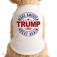 Make America Great Again Trump 2028 Doggie Tank thumb 0
