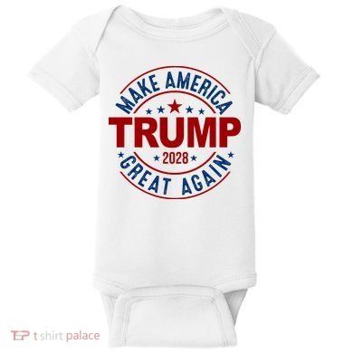 Make America Great Again Trump 2028 Baby Bodysuit