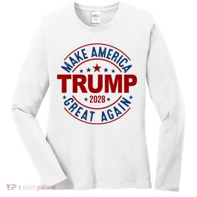 Make America Great Again Trump 2028 Women's Long Sleeve Shirt