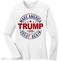 Make America Great Again Trump 2028 Women's Long Sleeve Shirt thumb 0