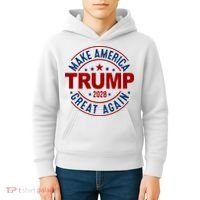 Make America Great Again Trump 2028 Kids Hoodie thumb 4