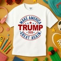 Make America Great Again Trump 2028 Kids T-Shirt thumb 3