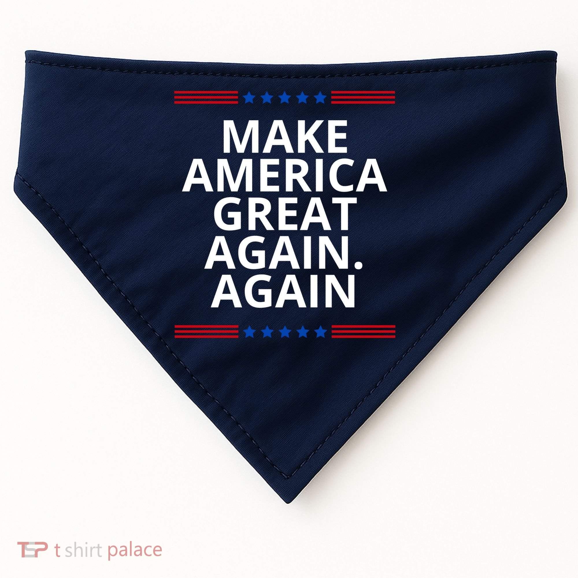Make America Great Again. Again USA-Made Doggie Bandana