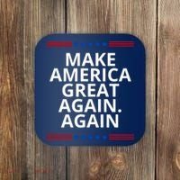 Make America Great Again. Again Coaster thumb 0