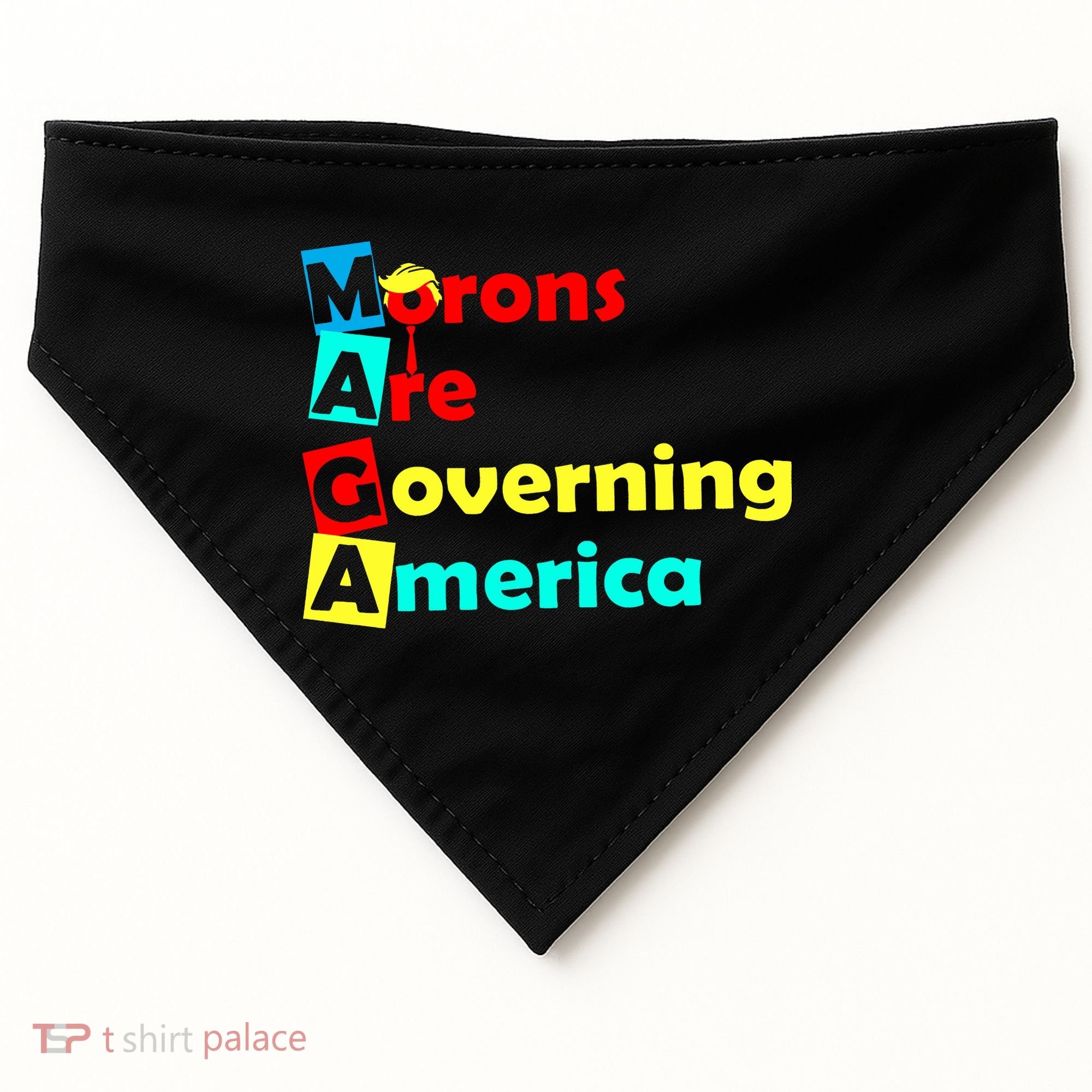 Morons Are Governing America USA-Made Doggie Bandana