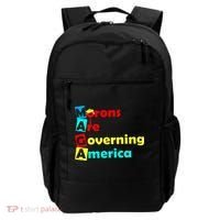 Morons Are Governing America Backpack thumb 0