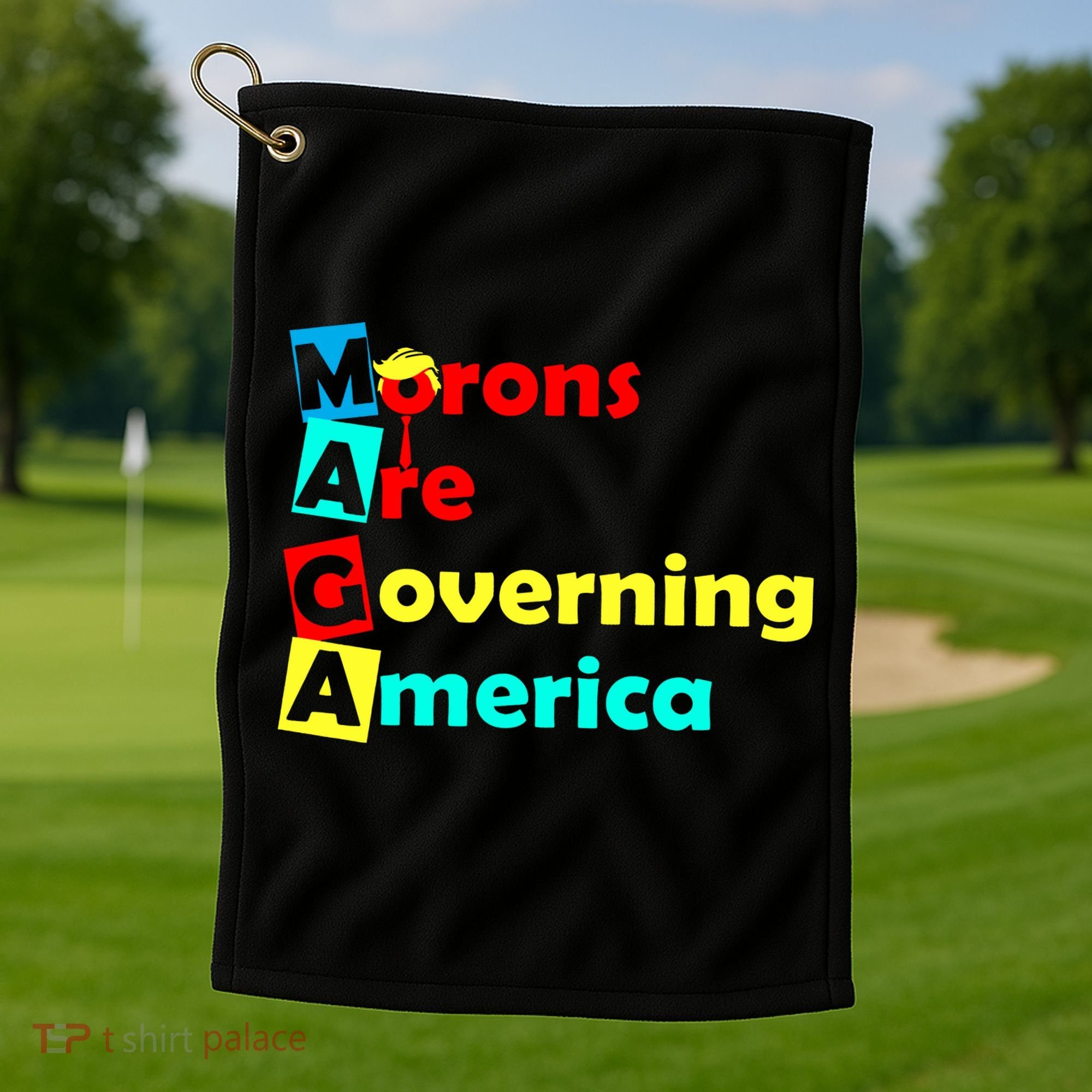 Morons Are Governing America Golf Towel
