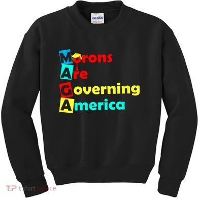 Morons Are Governing America Kids Sweatshirt