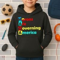 Morons Are Governing America Kids Hoodie thumb 2