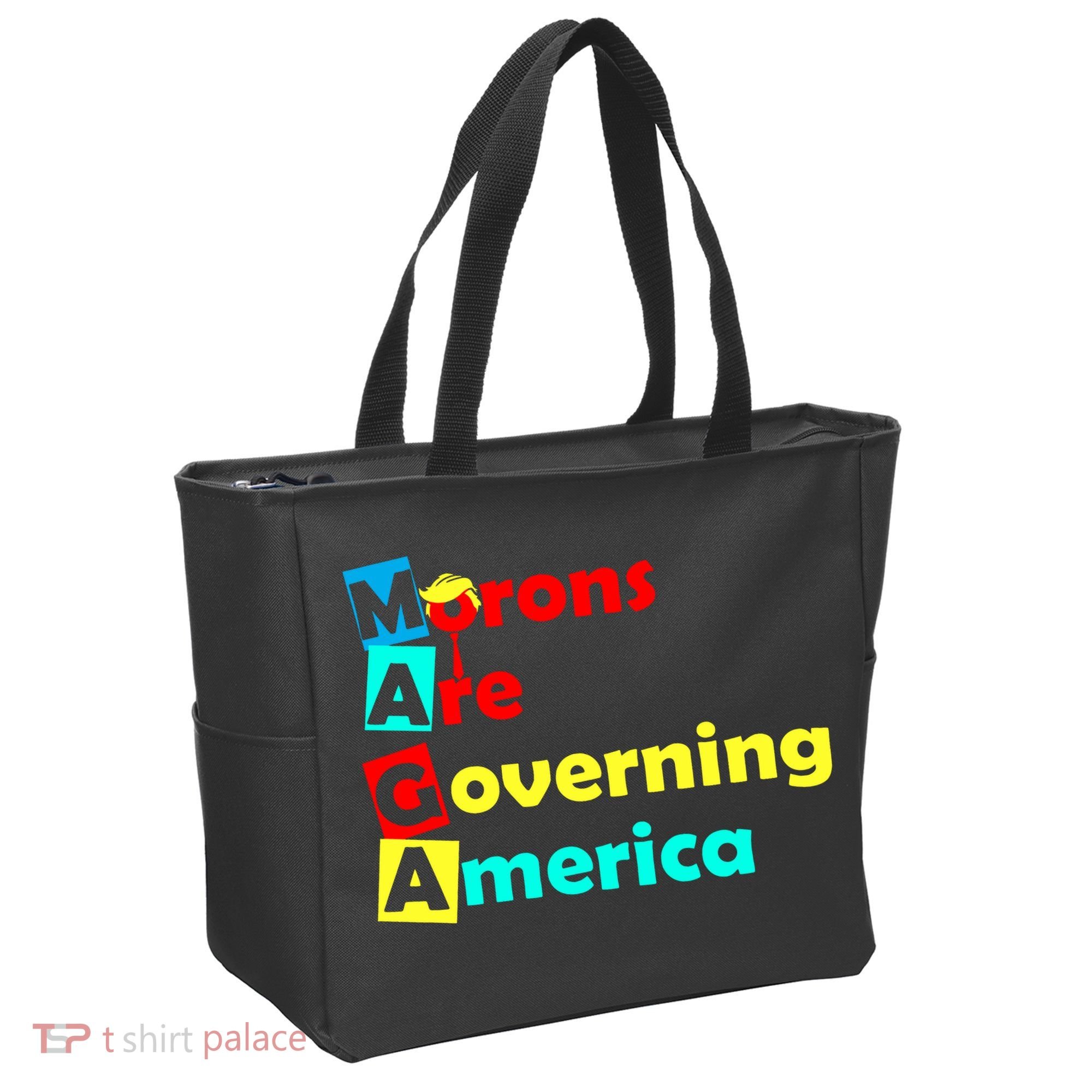 Morons Are Governing America Tote Bag