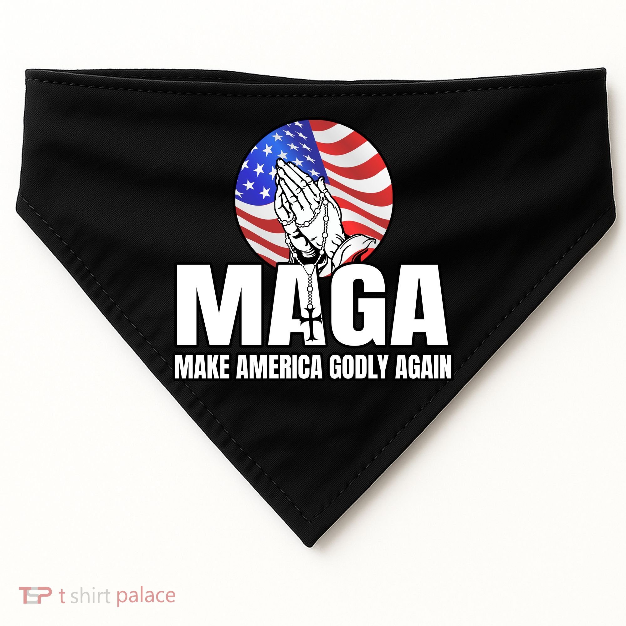 Make America Godly Again USA-Made Doggie Bandana