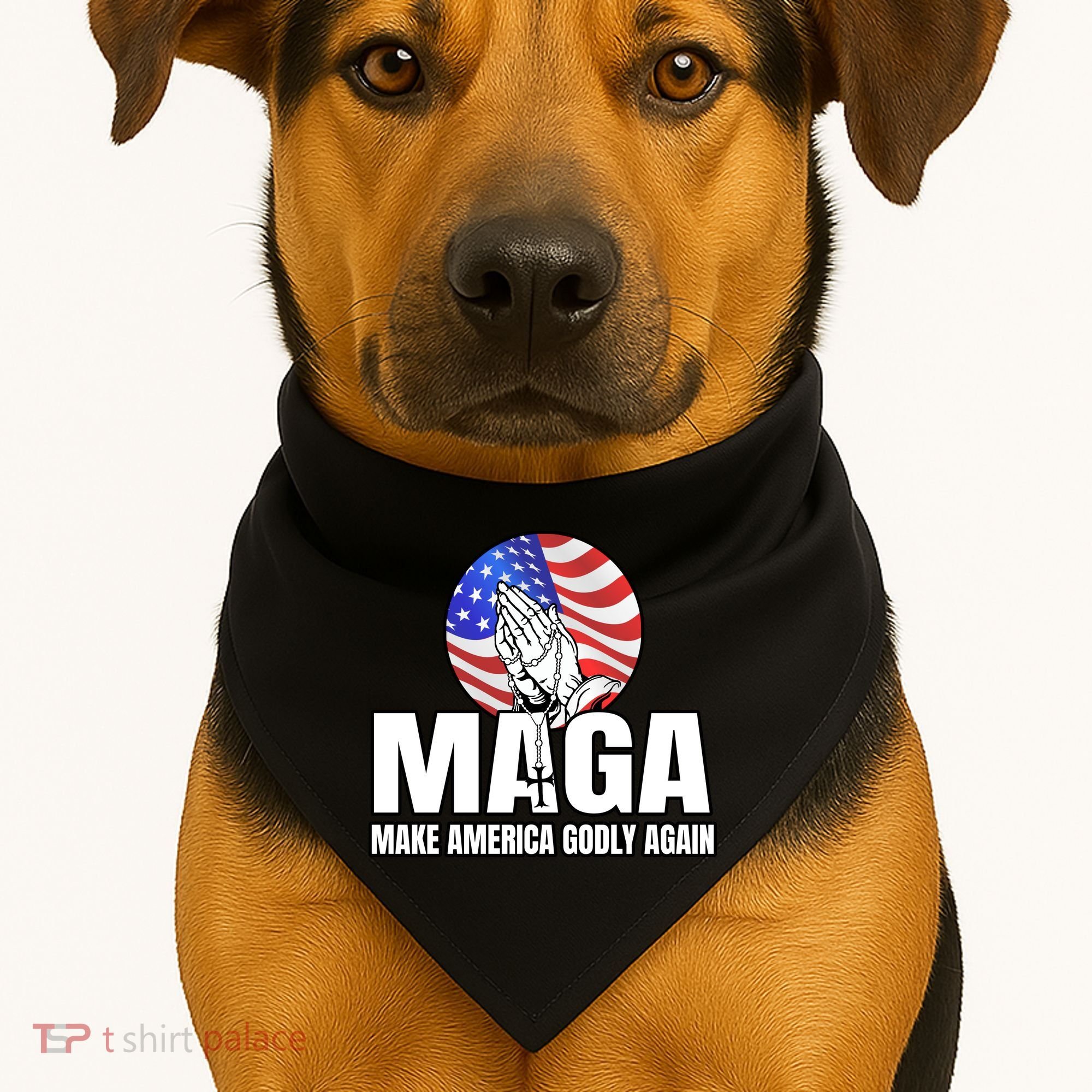 Make America Godly Again USA-Made Doggie Bandana