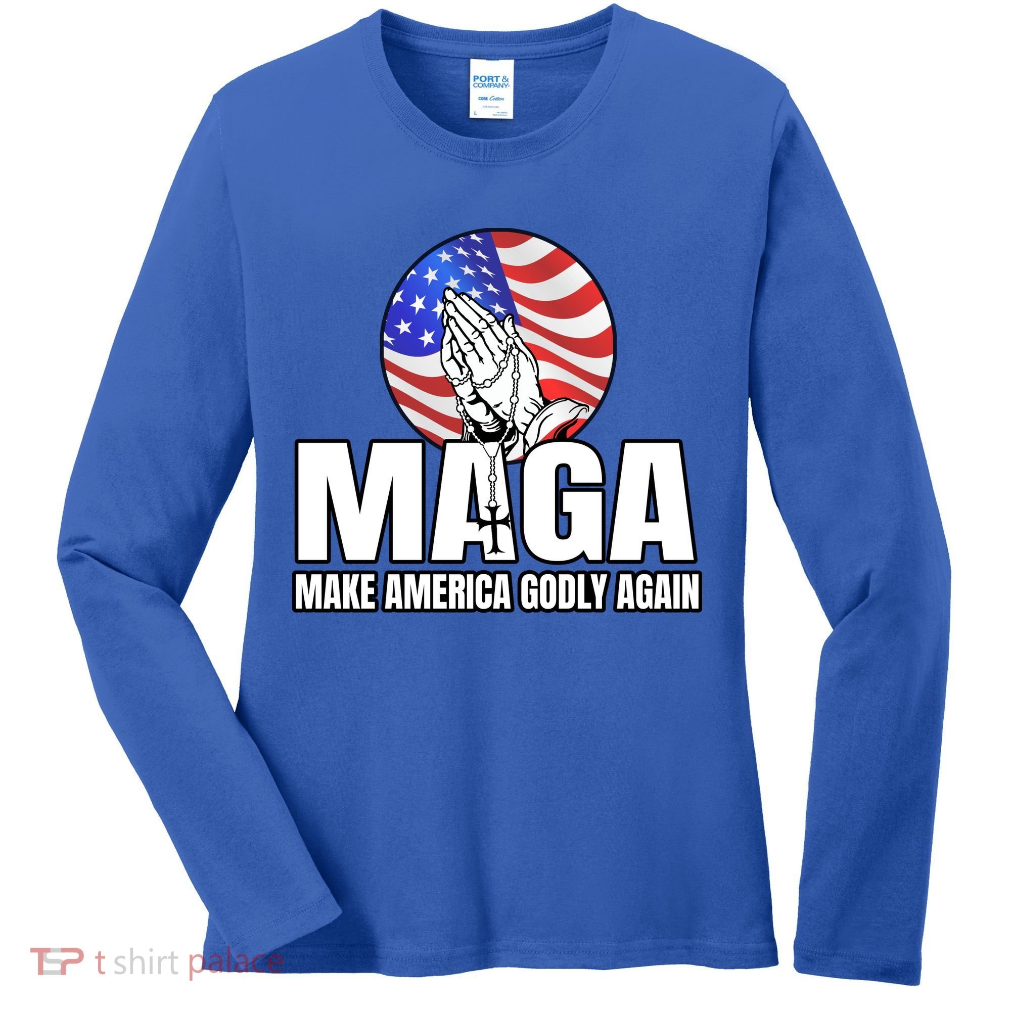 Make America Godly Again Women's Long Sleeve Shirt