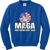 Make America Godly Again Kids Sweatshirt thumb 0