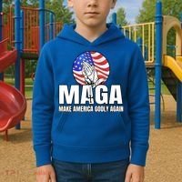 Make America Godly Again Kids Hoodie thumb 2
