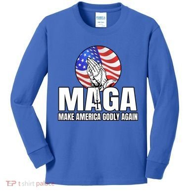 Make America Godly Again Kids Long Sleeve Shirt