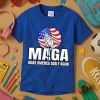 Make America Godly Again Kids T-Shirt thumb 3