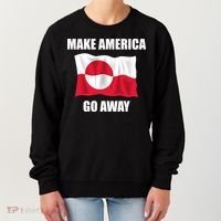 Make America Go Away Greenland Flag Anti Trump Women's Sweatshirt thumb 0