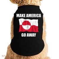 Make America Go Away Greenland Flag Anti Trump Doggie Tank thumb 0
