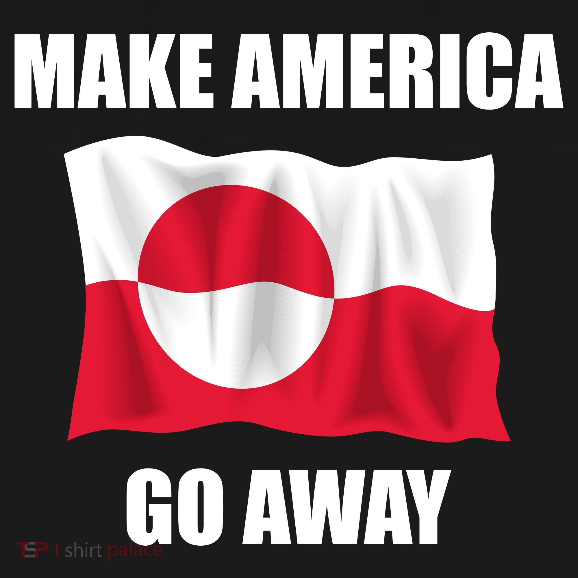 Make America Go Away Greenland Flag Anti Trump Bucket Hat