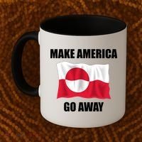Make America Go Away Greenland Flag Anti Trump Coffee Mug thumb 2