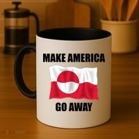 Make America Go Away Greenland Flag Anti Trump Coffee Mug thumb 4